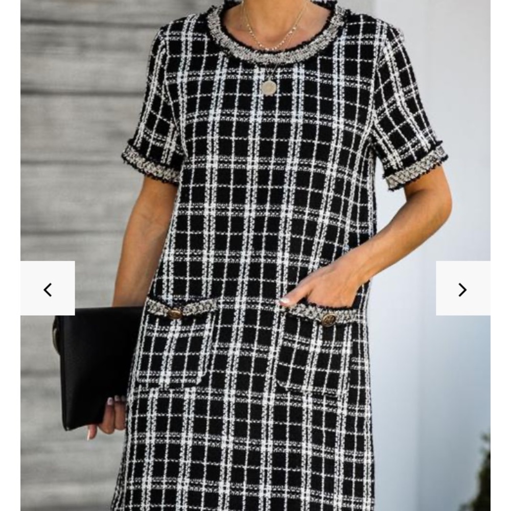 Black Tweed Dress, Never worn